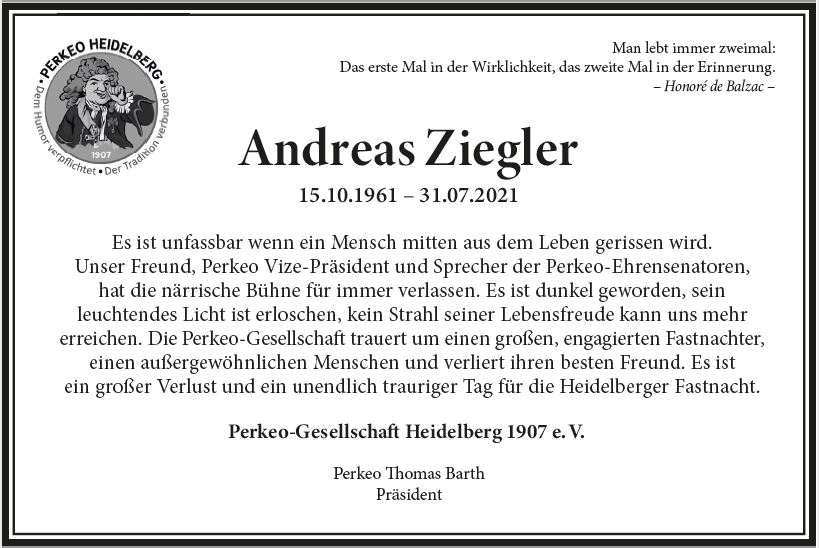 Andreas Todesanzeige