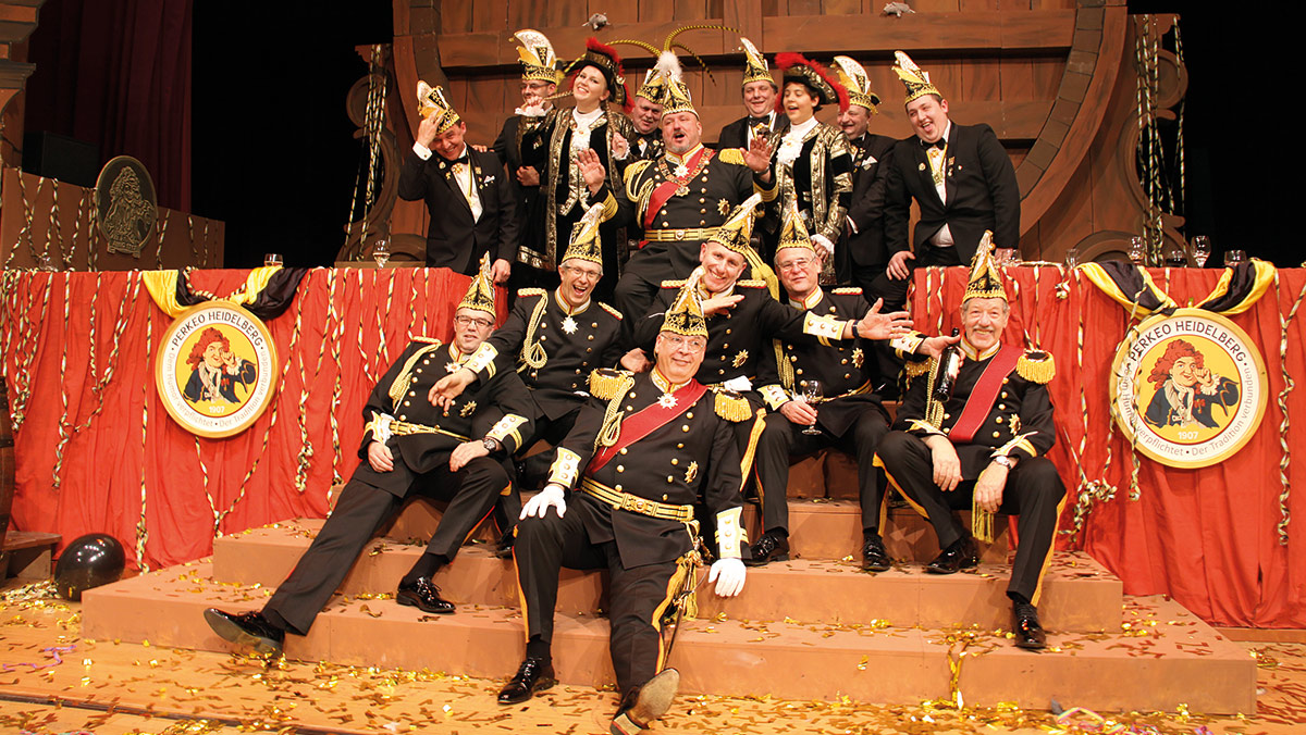 Die Perkeo-Aktiven auf der Bühne in der Stadthalle-Konzerthaus Heidelberg