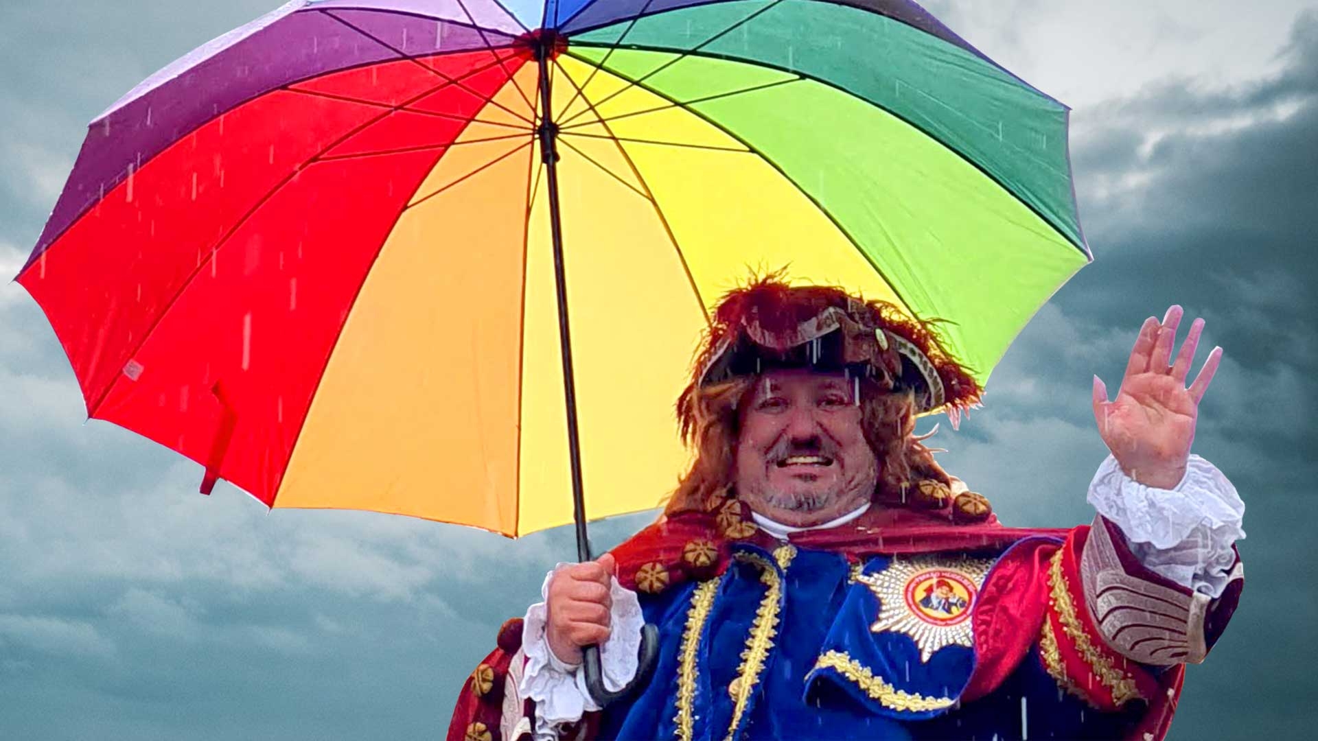 Fastnachtszug bei Regen